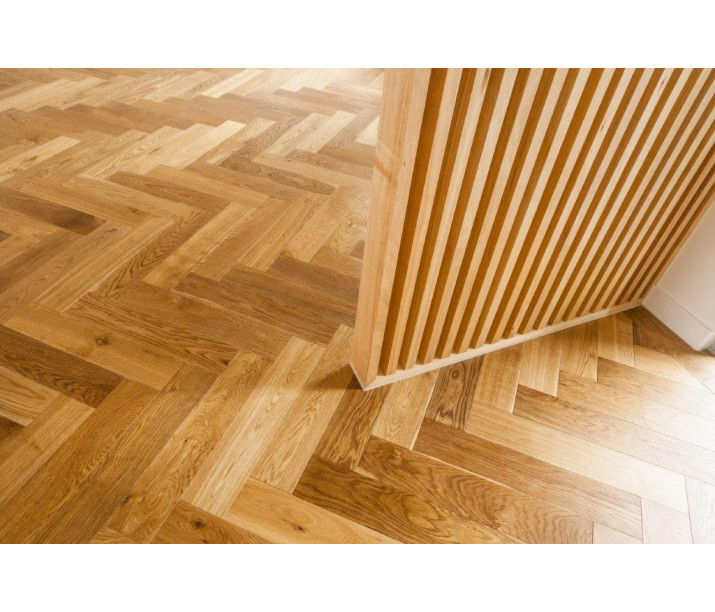 Cognac De Marque Herringbone Parquetry