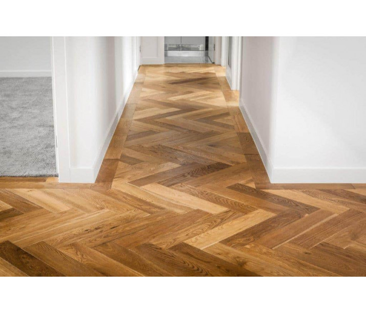 Cognac De Marque Herringbone Parquetry