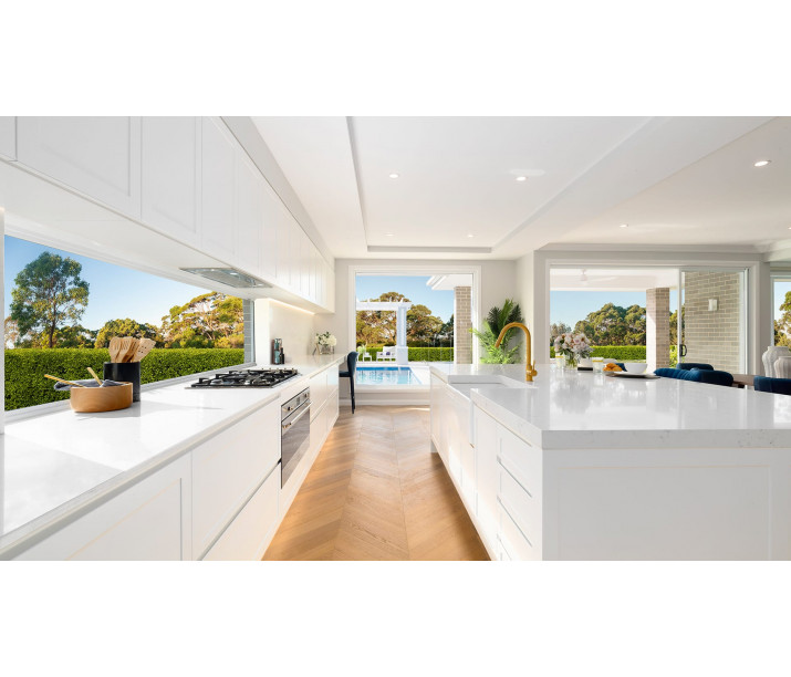 De Marque Chevron Champagne Kitchen